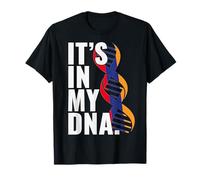 Drapeau Arménie Roots avec Empreintes digitales T-Shirt