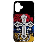 Drapeau arménien avec Croix chrétienne Racines d'origine arménienne Coque pour iPhone 16