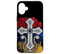 Drapeau arménien avec Croix chrétienne Racines d'origine arménienne Coque pour iPhone 16 Plus