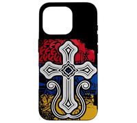 Drapeau arménien avec Croix chrétienne Racines d'origine arménienne Coque pour iPhone 16 Pro