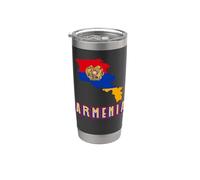 Drapeau arménien patriotique pour hommes, femmes, enfants Gobelet isotherme en acier inoxydable double paroi