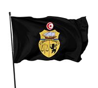 Drapeau armoiries de la Tunisie, 3x5 pieds, couleurs vives et résistant aux UV, bannières murales pour l'extérieur et l'intérieur