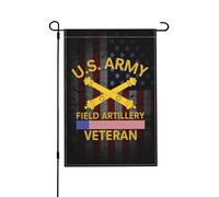 Drapeau Artillerie de campagne vétéran de l'armée Jardin 30x45