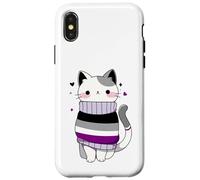 Drapeau asexué Kawaii LGBTQ Queer CSD Coque pour iPhone X/XS