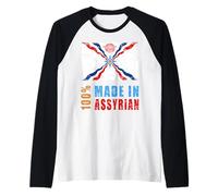 Drapeau Assyrien Ashur, emblème Ashur, Syrie, Irak Manche Raglan