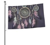 Drapeau attrape-rêves 6 x 0,9 m - Impression double face - Drapeau de jardin pour l'extérieur - Bannière cadeau avec œillets - Toile de fond pour photo pour décoration intérieure et extérieure
