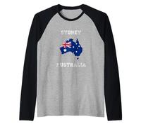 Drapeau Australie Vieilli Sydney Pride Manche Raglan
