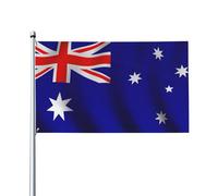 Drapeau australien décoratif sur un seul côté de 0,9 x 1,5 m à suspendre sur la pelouse et les balcons extérieurs et intérieurs
