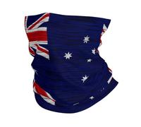 Drapeau Australien en Bois Texturé Unisexe Echarpe Tête Pirate Unique Bandeaux Élastique Décoration Faciale pour Motorcycle Escalade Course À Pied