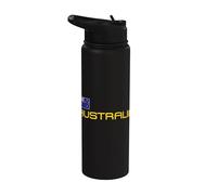 Drapeau australien Straya Love Australie Stainless Steel Insulated Water Bottle