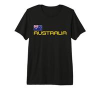 Drapeau Australien Straya Love Australie T-Shirt Haut de Gamme