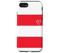 Drapeau autrichien avec cœur Fier, Patrimoine, fête Nationale Coque pour iPhone SE (2020) / 7/8
