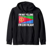 Drapeau avec Citation « I'm Not Yelling » Sweat à Capuche