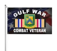 Drapeau Avec Œillets Drapeaux 16E Régiment De Cavalerie, Vétéran Des Combats Du Golfe Décoratifs Suspendus Fanion Pour Balcon Extérieur Anniversaire 90X150Cm