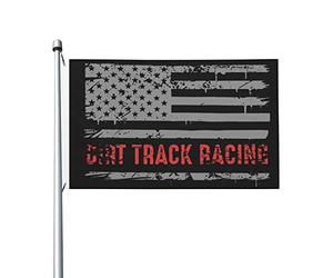 Drapeau Avec Œillets Drapeaux Courses Sur Piste De Terre Américaine Décoratifs Bruant Pour Restaurant Célébration Extérieur 90X150Cm
