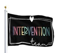 Drapeau Avec Œillets Drapeaux Équipe D'Intervention Enseignant D'Intervention Équipe Précoce Personnalisé Bruant Pour Célébration Restaurant Bar 90X150Cm