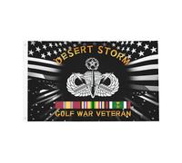 Drapeau Avec Œillets Drapeaux Insigne De Parachutiste Maître Prototype Des Forces Spéciales Américaines, Vétéran De L'Opération Tempête Du Désert Personnalisée Bruant Pour Fête Manif 90X150Cm