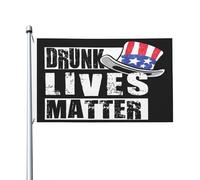 Drapeau Avec Œillets Drapeaux Jour De L'Indépendance : Les Vies Ivres Comptent Décoratifs Bruant Pour Intérieur Célébration Événements 90X150Cm