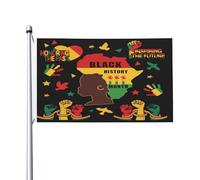 Drapeau Avec Œillets Drapeaux Les Femmes Célèbrent Le Mois De L'Histoire Des Noirs Personnalisé Bannière Extérieure Pour Intérieur Décorations Anniversaire 90X150Cm