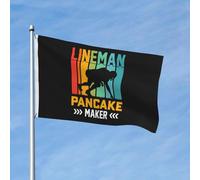 Drapeau Avec Œillets Drapeaux Machine À Crêpes Pour Joueurs De Football Américain Décoratifs Bruant Pour Événements Bar Maison 90X150Cm