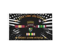 Drapeau Avec Œillets Drapeaux Vétéran De L'Opération Tempête Du Désert Couleurs Vives Bannière Extérieure Pour Décorations Bar Balcon 90X150Cm