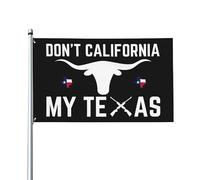 Drapeau Avec Œillets, Ne Californie Pas Mon Texas Décoratifs Bruant Pour Célébration Événements Drapeaux 90X150Cm
