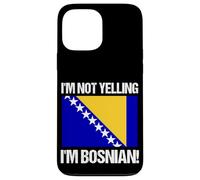 Drapeau avec inscription « I'm Not Yelling I'm Bosnian » Coque pour iPhone 13 Pro Max