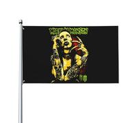 Drapeau avec logo Marilyn Music Manson - Décoration murale à suspendre - Pour extérieur, intérieur, jardin, dortoir d'automne - 0,9 x 1,5 m
