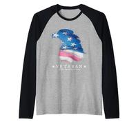 Drapeau avec tête d'aigle de l'armée des États-Unis Manche Raglan