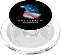 Drapeau avec tête d'aigle de l'armée des États-Unis PopSockets PopGrip pour MagSafe