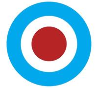 Drapeau Aviation Anglaise - 10cm - Sticker/Autocollant
