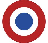 Drapeau Aviation Française - 15cm - Sticker/Autocollant