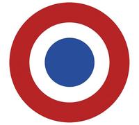 Drapeau Aviation Française - 20cm - Sticker/Autocollant