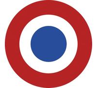 drapeau aviation Française - 5cm - Autocollant/Sticker