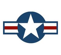 Drapeau Aviation Usa - 15x8,5cm - Sticker/Autocollant