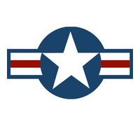 Drapeau Aviation Usa - 5x3cm - Sticker/Autocollant