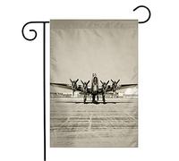 Drapeau Avion Bombardier Lourd De La Seconde Guerre Mondiale, Avion De Transport Noir, Vintage, Grande Gloire Personnalisés Bannière, Pour D'Intérieur, Jardin, 30x45cm