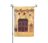 Drapeau beige marron pour maison et jardin fruitier 30,5 x 45,7 cm double face printemps été décoratif bannière drapeau de cour petit drapeau saisonnier vacances décoration extérieure