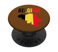 Drapeau Belge Fierté Nationale PopSockets PopGrip Adhésif