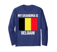 Drapeau Belge My Grandma is Belgian Pride Manche Longue
