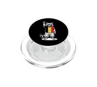 Drapeau Belge Raton Laveur Belgique PopSockets PopGrip pour MagSafe