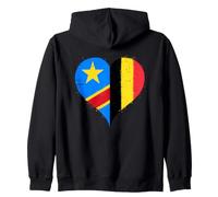 Drapeau Belgique RDC Congo Fierté Fier Fan Belge Congolais Sweat à Capuche