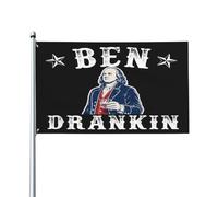 Drapeau Ben Drankin, mème Benjamin-Franklin, drapeau du 4 juillet, bannière de jardin 90 x 150 cm