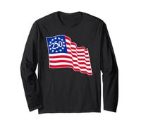 Drapeau Betsy Ross agitant 250 Manche Longue
