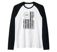 Drapeau Betsy Ross Vieilli 1776 Manche Raglan