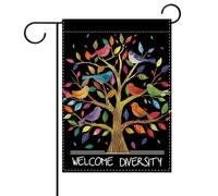 Drapeau Bienvenue à la diversité des oiseaux et extérieur drapeaux fête | 30x45cm Bannière drôle Drapeau De Jardin pour Arredamento Patio Toutes les saisons