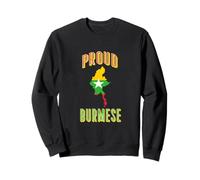 Drapeau Birman du Myanmar pour Hommes, Femmes, Enfants, Asie Birmanie Sweatshirt