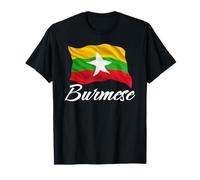 Drapeau Birman du Myanmar pour Hommes, Femmes, Enfants, Asie Birmanie T-Shirt