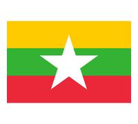 Drapeau Birmanie - 15 X10cm - Sticker/Autocollant