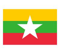 Drapeau Birmanie - 5 X3,3 Cm - Sticker/Autocollant